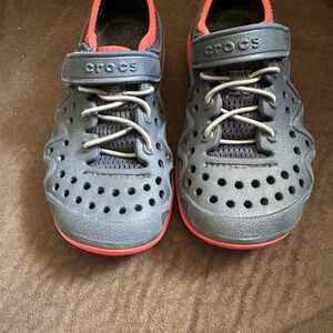CROCS Kids' Blue and Red Water Shoes